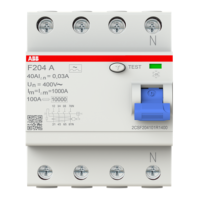 ABB F204A-40/0,03 FI-Schutzschalter Typ A 40 A 30 mA