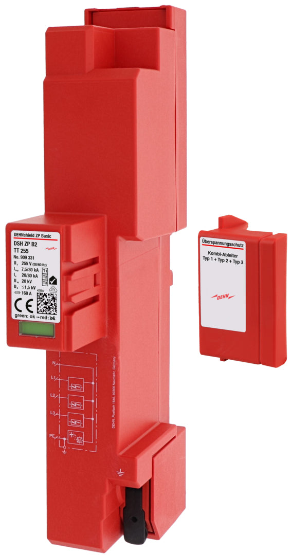 DEHN Kombiableiter Typ 1+2+3 DSH ZP B2 TT 255 – Blitz- & Überspannungsschutz für TT-Netze