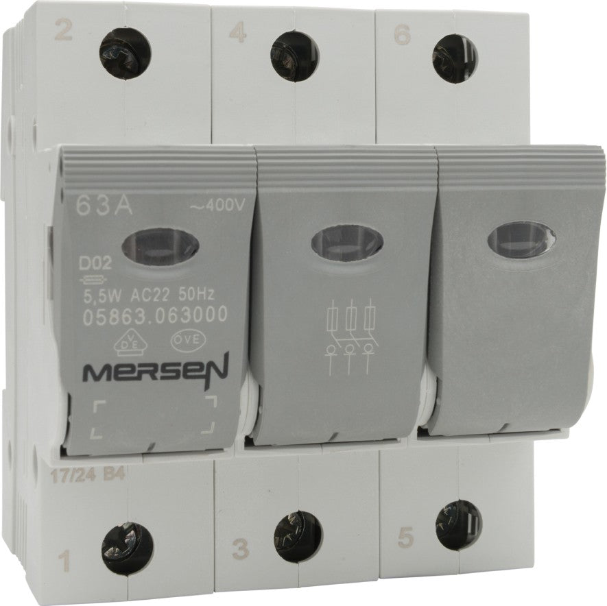 MERSEN Lasttrennschalter NEOZED D02 63A/230/400V 3-p 05863.063000