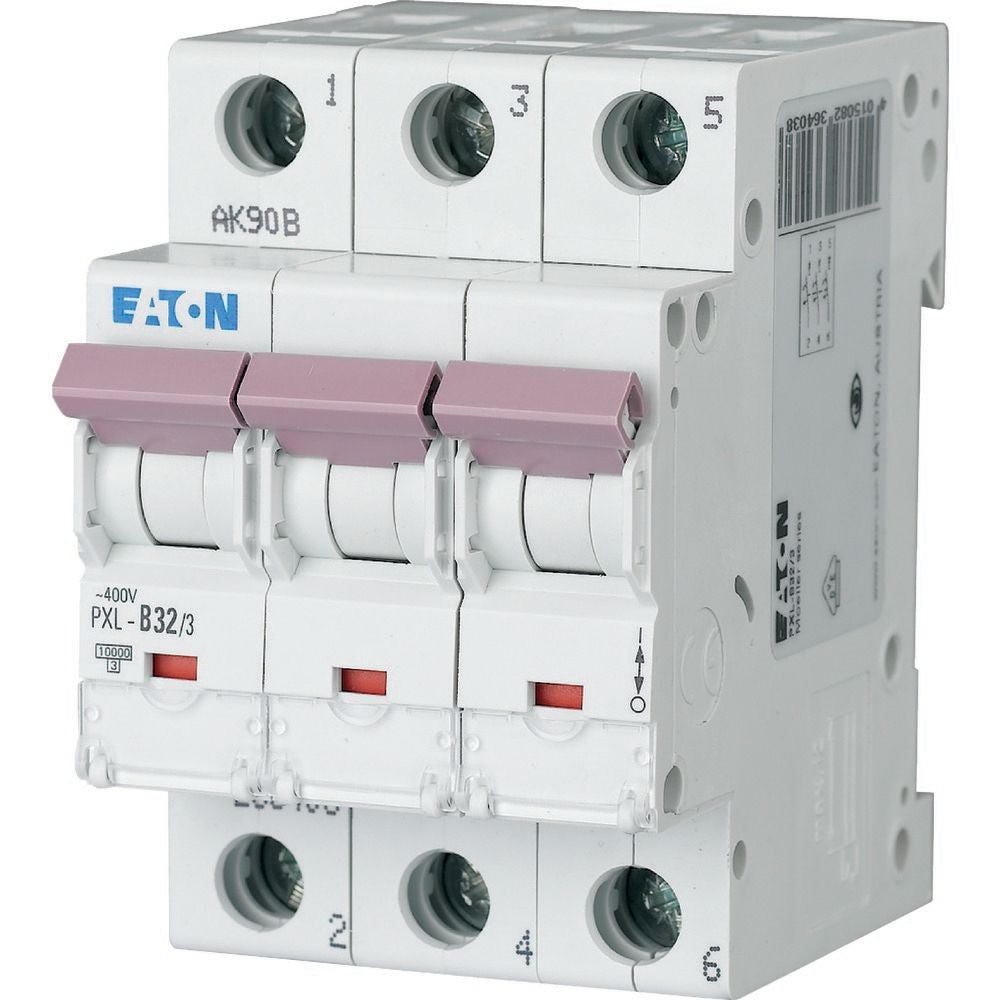 EATON LS-Schalter m.Beschrift. C 32A, 3p PXL-C32/3