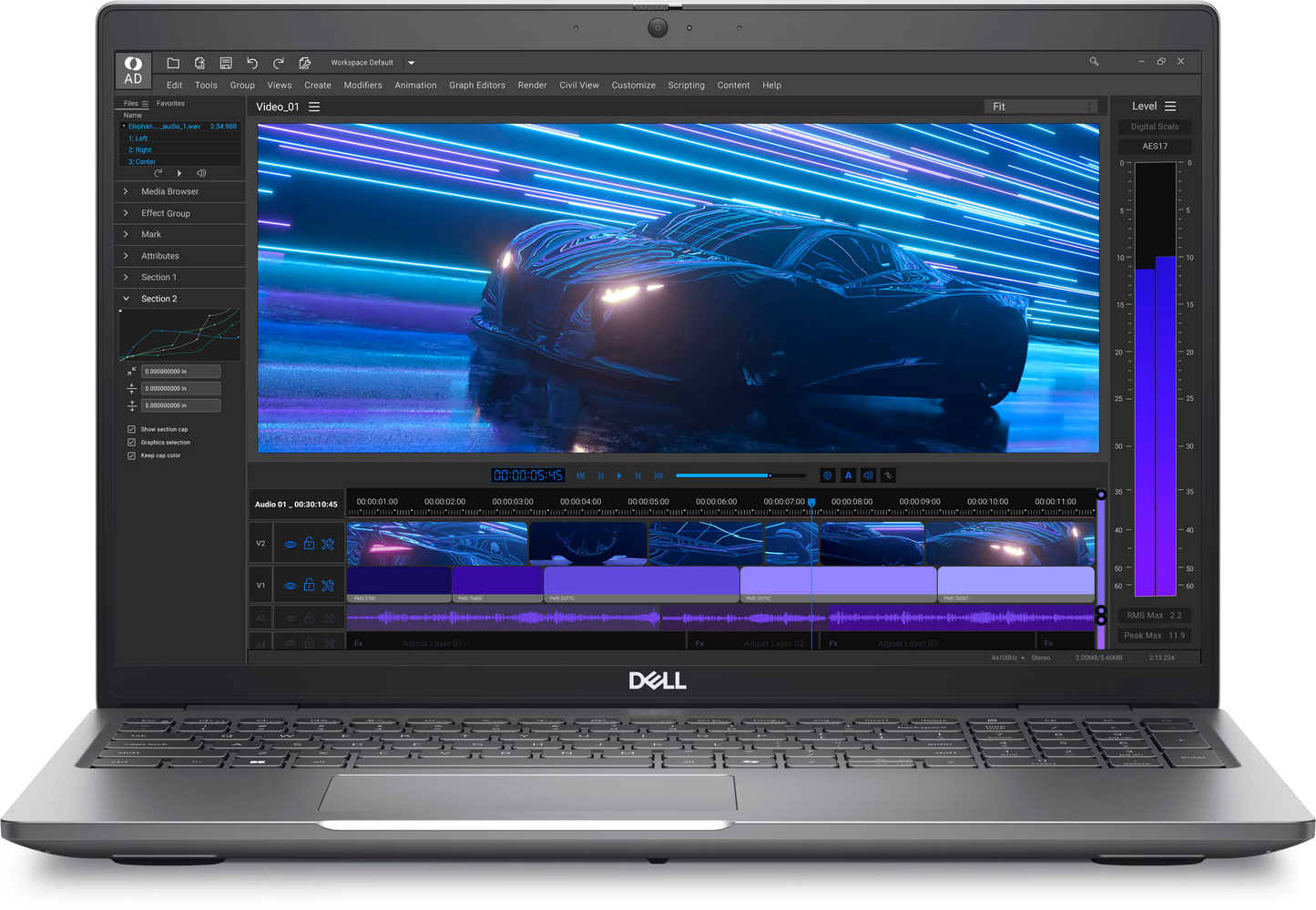 DELL Precision 3591 39,6 cm (15,6 Zoll) Notebook u7-155H 32GB 1TB SSD W11P
