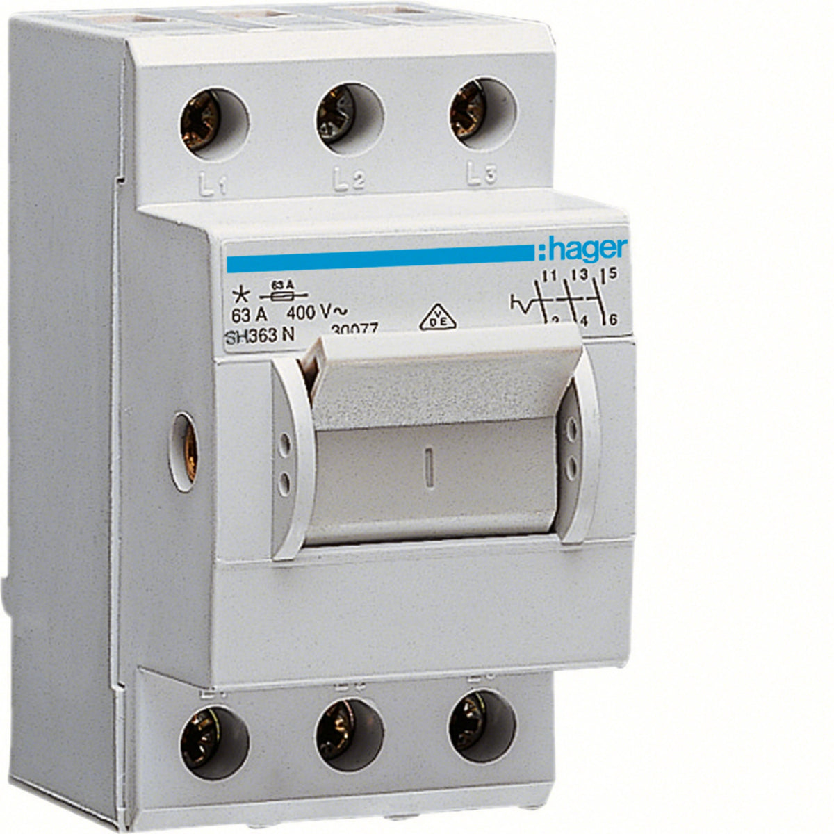 Hager SH363N Kompaktschalter 63 A, 3-polig