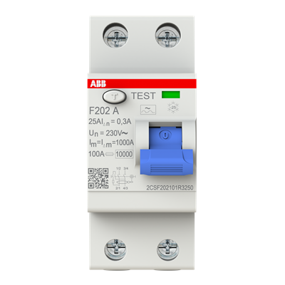 ABB F202A-25/0,3 FI-Schutzschalter Typ A 25 A 300 mA