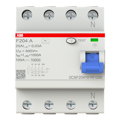 ABB F204A-25/0,03 FI-Schutzschalter Typ A 25 A 30 mA
