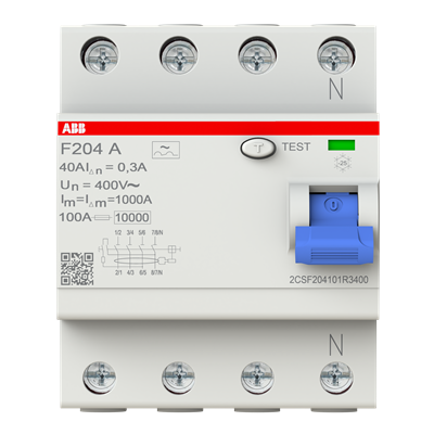 ABB F204A-40/0,3 FI-Schutzschalter Typ A 40 A 300 mA