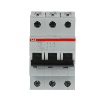 ABB S203-C16 Leitungsschutzschalter 16 A C 3-polig