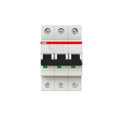 ABB S203-C20 Leitungsschutzschalter 20 A C 3-polig
