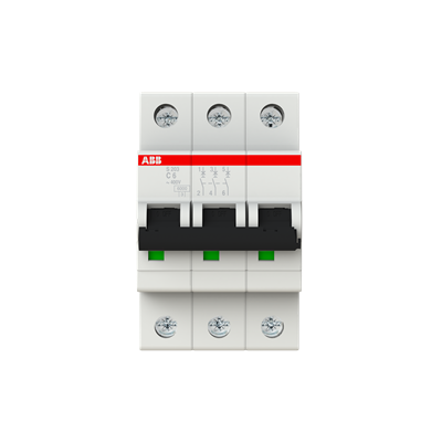 ABB S203-C6 Leitungsschutzschalter 6 A C 3-polig