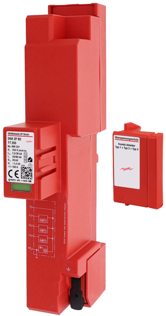DEHN Kombiableiter Typ 1+2+3 DSH ZP B2 TT 255 – Blitz- & Überspannungsschutz für TT-Netze