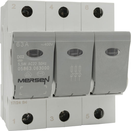 MERSEN Lasttrennschalter NEOZED D02 63A/230/400V 3-p 05863.063000