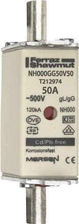 MERSEN NH-Sicherungseinsatz SF Gr.000 gG 50A/500VKM NH000GG50V50