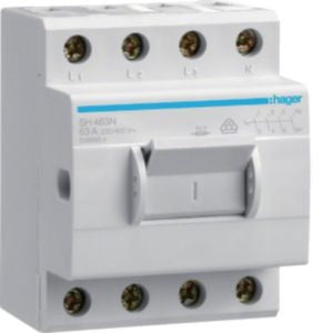HAGER Ausschalter 63A,4-pol,3.5PLE SH463N