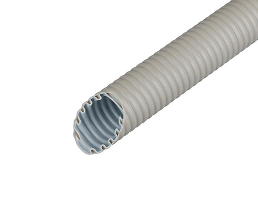 Fränkische Kunststoff-Wellrohr mittel 25,0x18,6 biegsam FFKuS-EM-F 25 grau