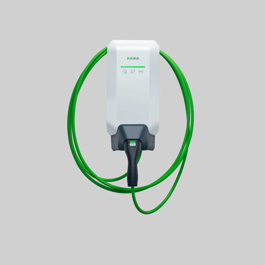 KEBA KeContact P40 Pro 22 kW in Weiß mit 6 m Typ-2-Ladekabel