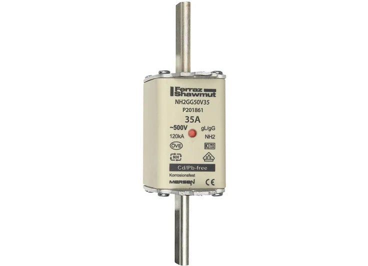 MERSEN NH-Sicherungseinsatz NH2 gG 35 A, 500 V – NH2GG50V35 – Herstellerabbildung