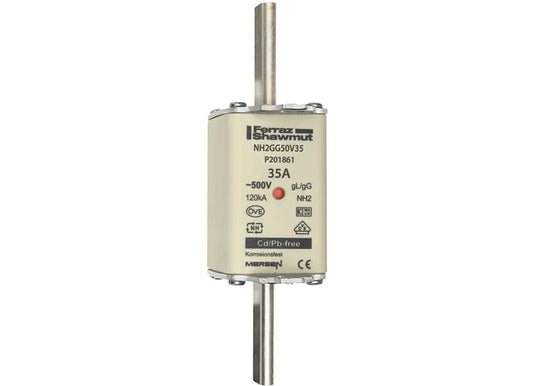 MERSEN NH-Sicherungseinsatz NH2 gG 35 A, 500 V – NH2GG50V35 – Herstellerabbildung