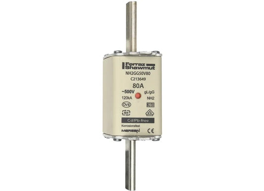 MERSEN NH-Sicherungseinsatz NH2 gG 80 A, 500 V – NH2GG50V80 – Herstellerabbildung
