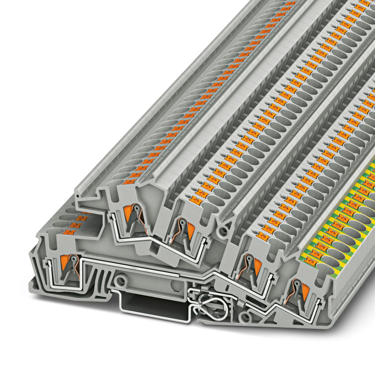 Phoenix Contact Installationsschutzleiterklemme 0,2-6 mm² PTI 4-PE/L/L – 3214050