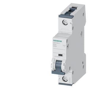 Siemens 5SY6150-7 Leitungsschutzschalter 50 A, C, 1-polig, 6 kA