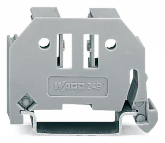 WAGO 249-117 schraubenlose Endklammer – 10 mm, grau, TS 35